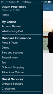 Original hamburger navigation menu
