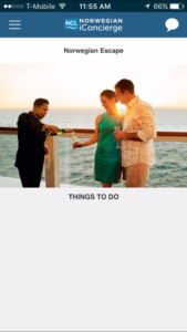 Original app home screen